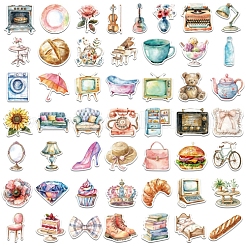 50Pcs PVC Self-Adhesive Picture Stickers&nbsp;STIC-M003-06
