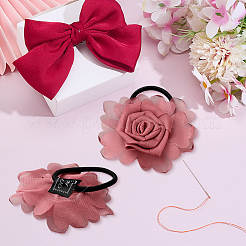9Pcs 3 Colors Polyester Hair Accessories&nbsp;OHAR-GO0001-16