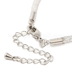 Brass Mesh Chain Bracelets for Women&nbsp;DIY-B066-02G-02