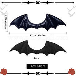 40Pcs Imitation Leather Devil Wings Ornament Accessories&nbsp;WI-GF0001-03