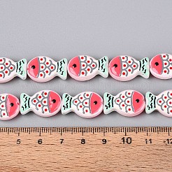 Dyed & Heated Glass Enamel Beads&nbsp;GLAA-T023-45E