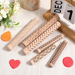 Wood Rolling Sticks&nbsp;DIY-CN0003-13C