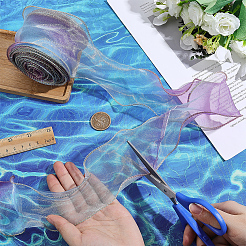 12M Gradient Color Wrinkle Gauze Ribbon&nbsp;OCOR-ME0001-80