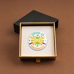 Tinplate Brooch&nbsp;JEWB-WH0012-003