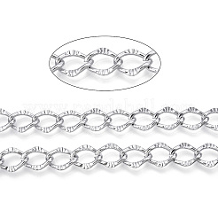 Aluminium Textured Curb Chains&nbsp;CHA-T001-43S