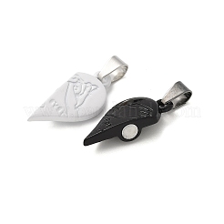 Alloy Enamel Split Pendants&nbsp;STAS-M114-06EB