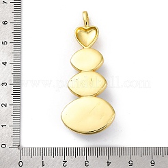 Rack Plating Brass Pendants&nbsp;KK-H510-01G-01