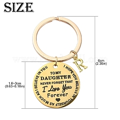 Valentine's Day Brass & 201 Stainless Steel Keychain&nbsp;KEYC-YW00097-01