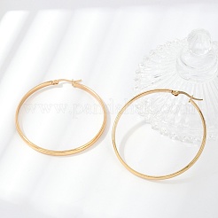 201 Stainless Steel Hoop Earrings&nbsp;EJEW-Q026-17G-D