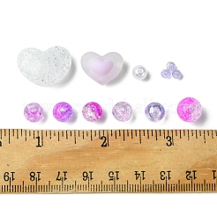 DIY Round Acrylic Beads Jewelry Making Findings Kits&nbsp;DIY-FS0007-04