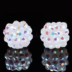 Resin Rhinestone Beads&nbsp;RESI-S253-12mm-GAB1