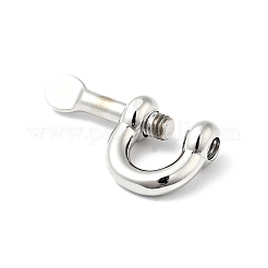 Non-Tarnish 304 Stainless Steel D-Ring Anchor Shackle Clasps&nbsp;LS-STAS-C056-01P