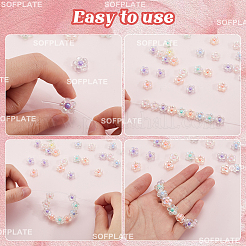 300Pcs Transparent Acrylic Beads&nbsp;TACR-SP0001-03
