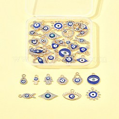 36Pcs 18 Styles Alloy Enamel Charms&nbsp;ENAM-FS0002-87