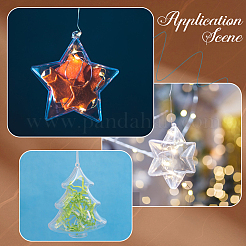6Pcs 3 Styles Blank Plastic Big Pendants&nbsp;KY-GF0001-65A