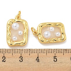 Rack Plating Brass & Epoxy Resin Pendants&nbsp;KK-C059-05G