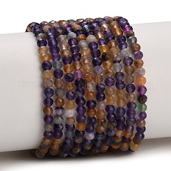 Natural Purple Fluorite Beads Strands&nbsp;GG-CBA753B-A01-3mm