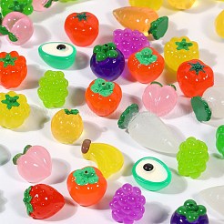 85Pcs 17 Styles Luminous Resin Display Decorations&nbsp;DJEW-SZ0001-12