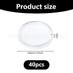 Plastic Commemorative Coin Protection Box&nbsp;OFST-WH0004-141