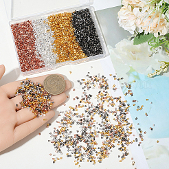 6000Pcs 4 Colors Brass Crimp Beads&nbsp;KK-PA0001-06