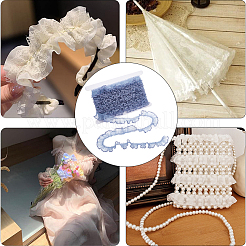 10 Yards Polyester Pleated Lace Trim&nbsp;OCOR-GF0003-52A
