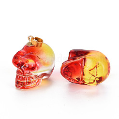 Electroplate K9 Glass Pendants&nbsp;EGLA-N009-001-C01