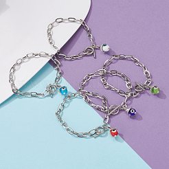 Lampwork Charm Bracelets&nbsp;BJEW-JB06191