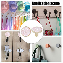 4 Bags Round Zinc Alloy Acrylic Drawer Pull Handles&nbsp;FIND-DR0001-85B