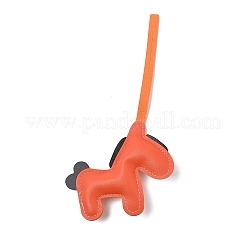 Horse PU Leather Pendant Decorations&nbsp;HJEW-A012-01B