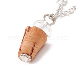 Empty Perfume Bottle Pendants&nbsp;GLAA-H017-01B