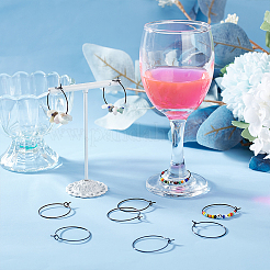 304 Stainless Steel Hoop Earring Settings&nbsp;STAS-UN0015-66