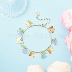 304 Stainless Steel Link Charm Bracelets&nbsp;BJEW-JB12458