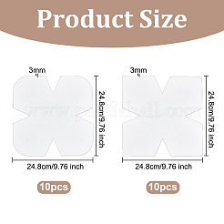 20Pcs 2 Style Felt Fabric Batting for Quilting Bowl Cozy Pattern Template&nbsp;DIY-OC0011-47