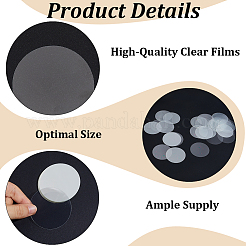300Pcs Transparent PET Badge Protective Film&nbsp;AJEW-CP0010-04B