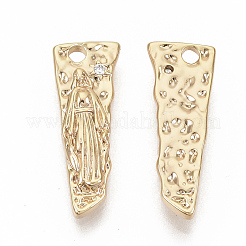 Brass Cubic Zirconia Pendants&nbsp;KK-T050-36G-NF
