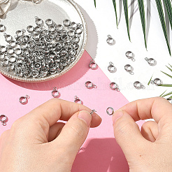150Pcs 304 Stainless Steel Tube Bails&nbsp;STAS-BBC0008-25