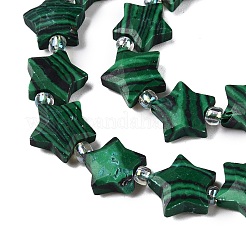 Dyed Synthetic Malachite Beads Strands&nbsp;G-T138-191