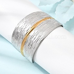 Two Tone 304 Stainless Steel Cuff Bangles&nbsp;SA-CBA90C5-02A-PG