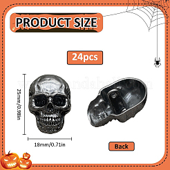 24Pcs 1-Hole Alloy Shank Buttons&nbsp;BUTT-PH0001-81B