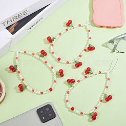 3Pcs Acrylic & ABS Mobile Phone Straps&nbsp;AJEW-HY0003-07
