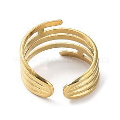 304 Stainless Steel Open Cuff Rings&nbsp;RJEW-L109-011G