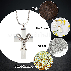 Stainless Steel Urn Ashes Necklace&nbsp;NJEW-CN0001-06P