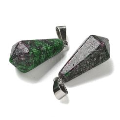 Dyed Natural Marble Pointed Pendants&nbsp;G-B127-15P-04