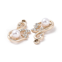Alloy Crystal Rhinestone Pendants&nbsp;ALRI-H004-12KCG