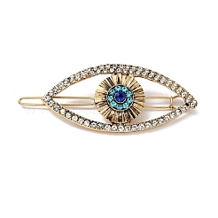 Alloy Rhinestone Hair Barrettes&nbsp;PHAR-H070-01AG