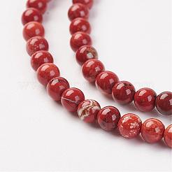 Natural Brecciated Jasper Bead Strand&nbsp;G-G680-42