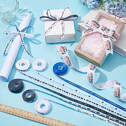7 Rolls 7 Styles Polyester Ribbon&nbsp;OCOR-UN0001-11
