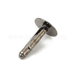 Rack Plating Brass Cuff Button&nbsp;KK-E064-01B