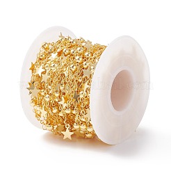 Brass Satellite Chains with Star Charms&nbsp;CHC-P009-05G