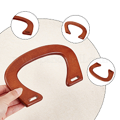 4Pcs 2 Colors Oakwood Bag Handles&nbsp;FIND-WR0001-56A